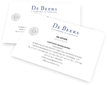 De Beers Stationery